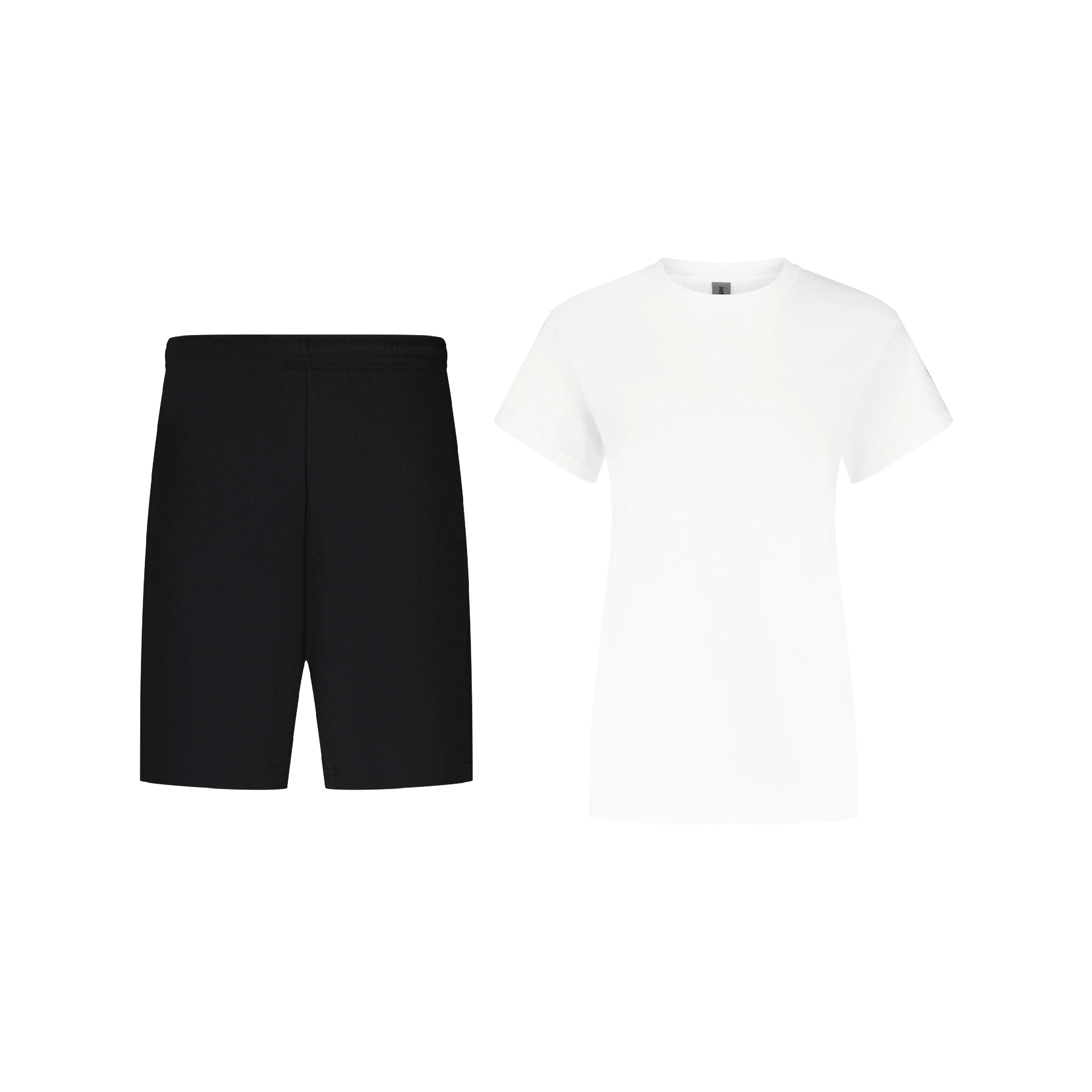 BLACK SHORTS + T-SHIRT SET