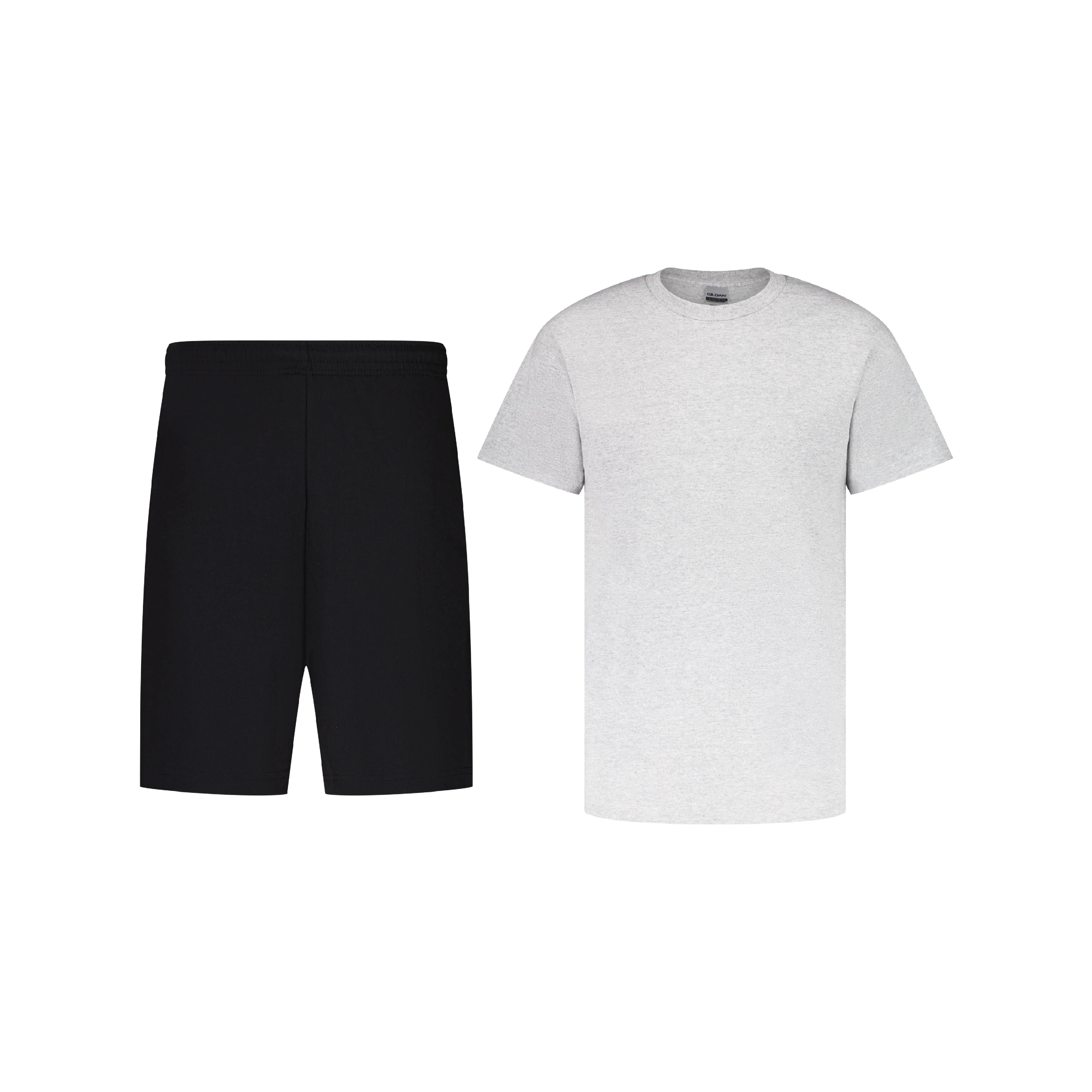 BLACK SHORTS + T-SHIRT SET