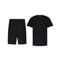 BLACK SHORTS + T-SHIRT SET